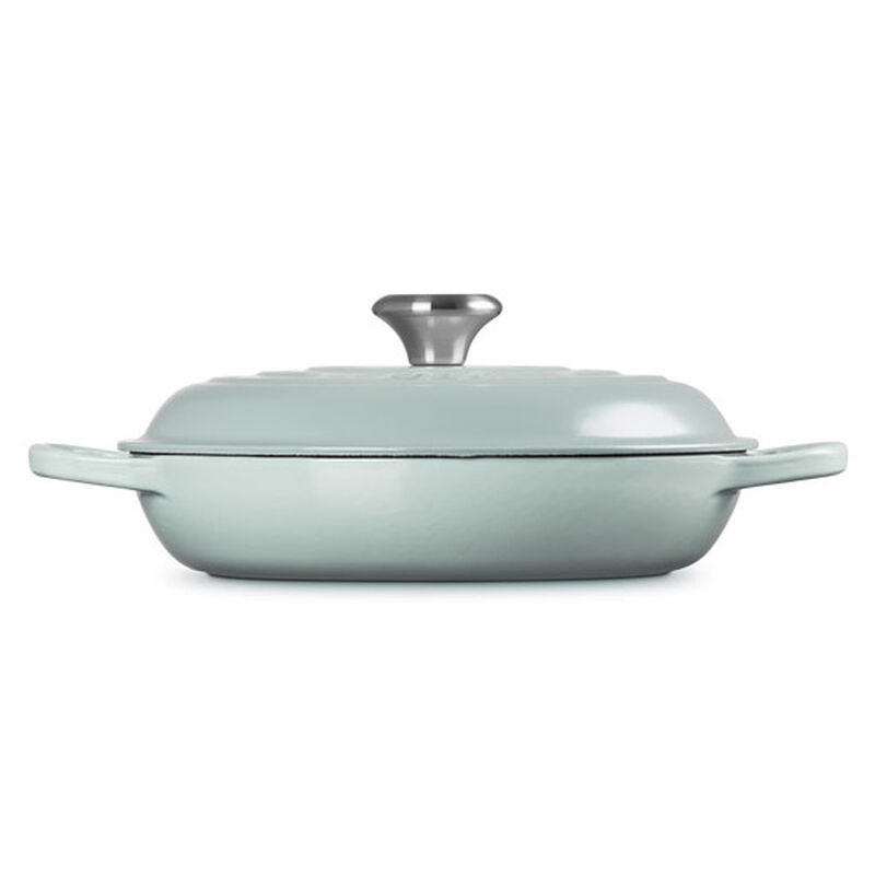 Le Creuset Cast Iron Shallow Casserole 26cm - Sea Salt image number 1